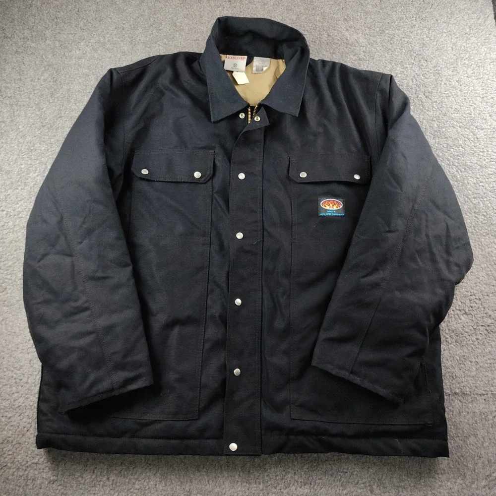 Rasco FR Jacket Canvas Mens 2XL Flame Resistant HRC4 Quilt Lined EUC